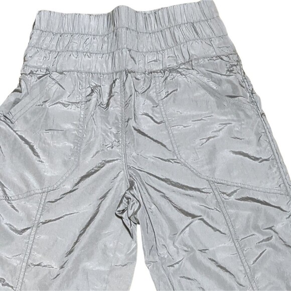 Free People Movement The Way Home Joggers pull on smocked parachute pant gray XS - Picture 9 of 12